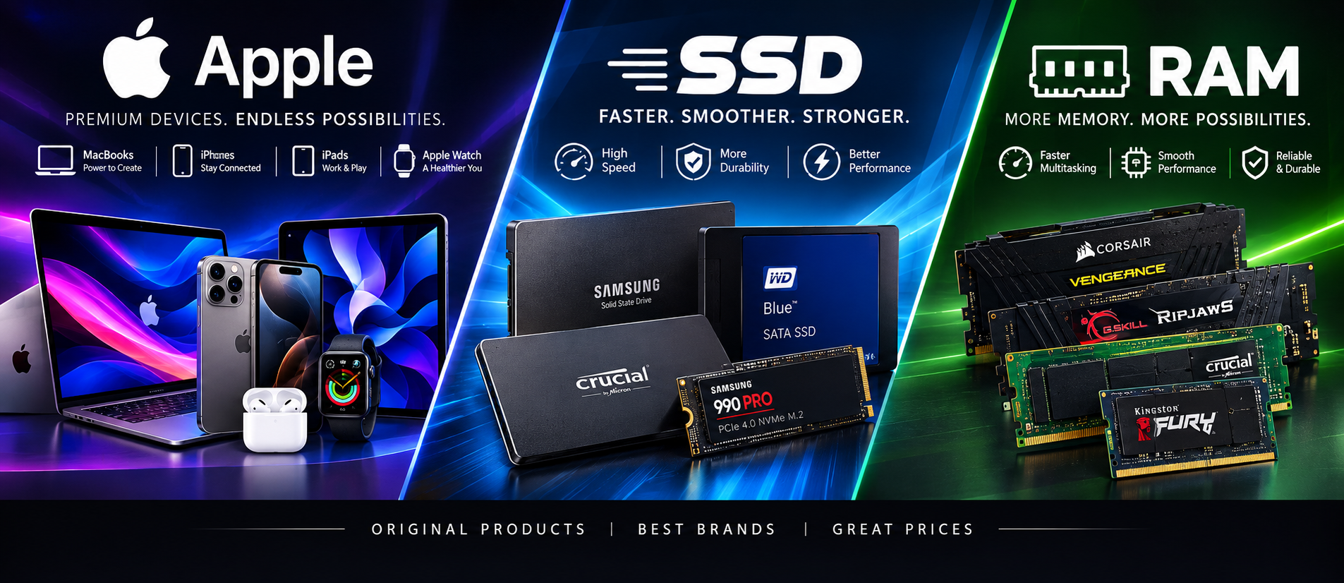 Original Laptop Batteries & Power Adapters