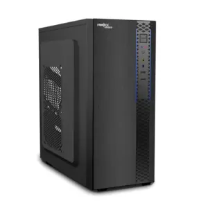 Cabinet Frontech with front usb Amber Premium Silver Range ATX (FT-4322B)